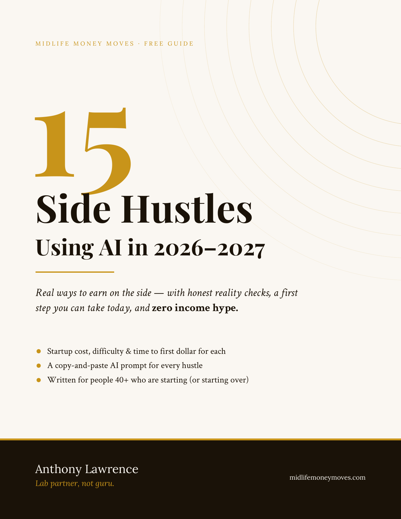 15 Side Hustles Using AI in 2026-2027 guide cover