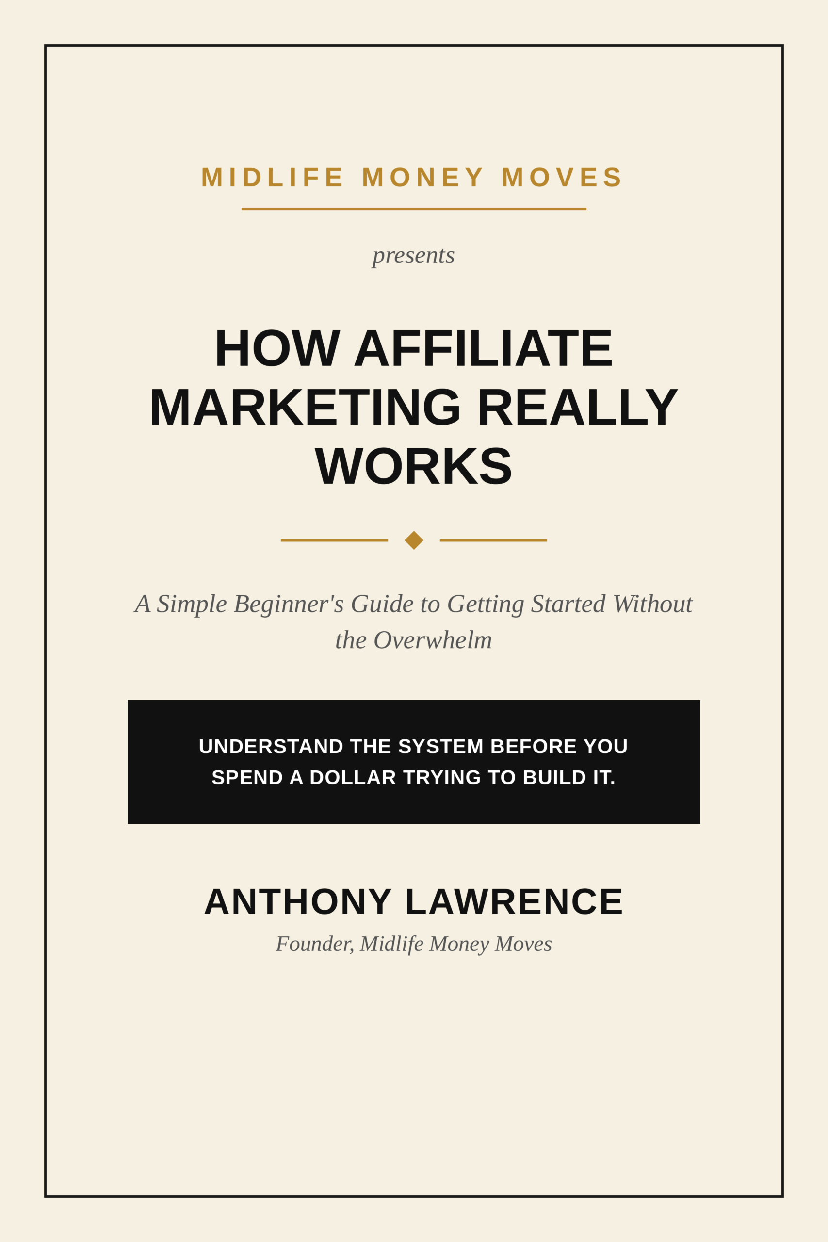How Affiliate Marketing Really Works book cover